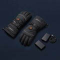 Two pairs of heated gloves with four 4000mAh batteries and a USB-C cable
