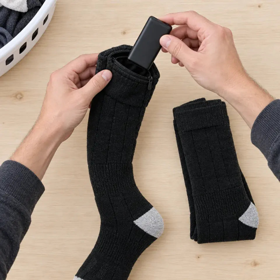 socks battery removed before wash