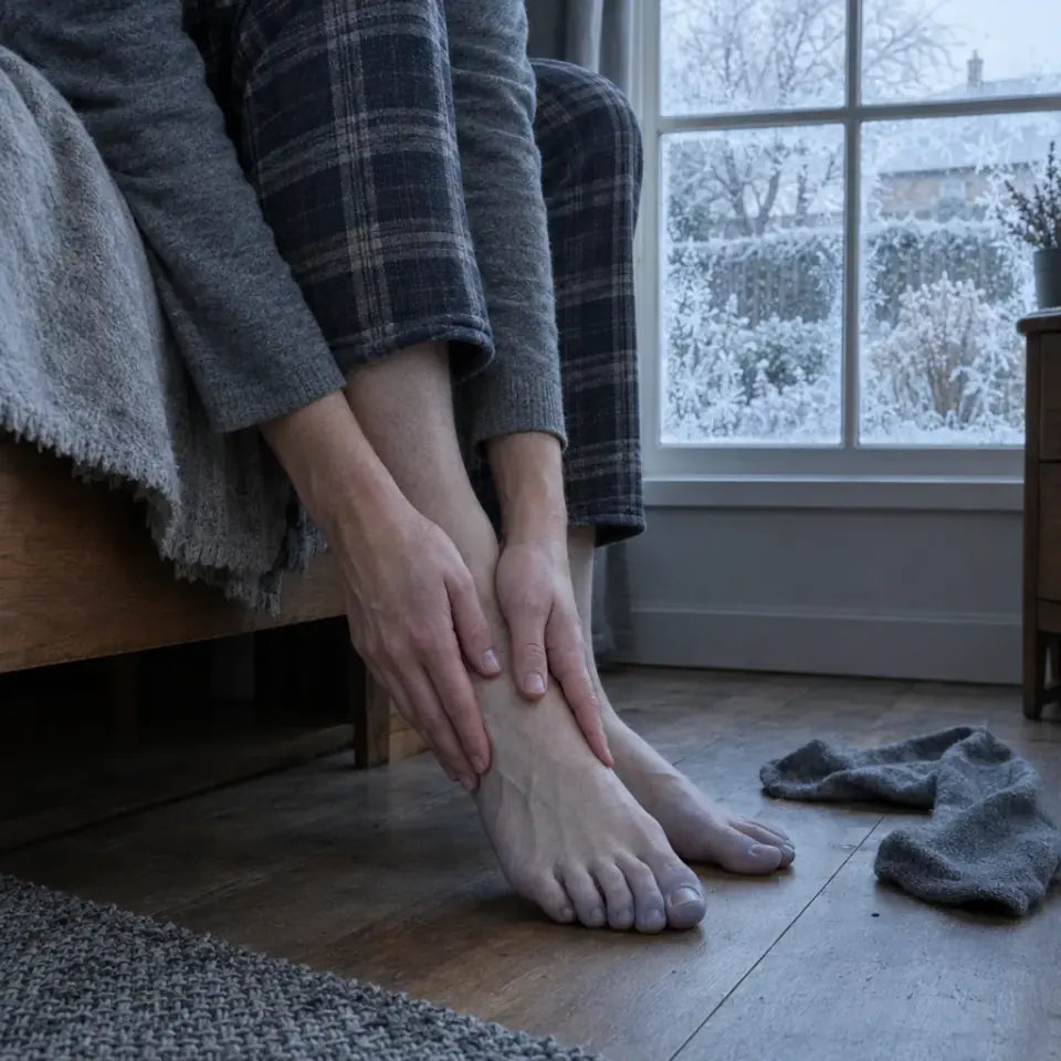 socks cold feet before